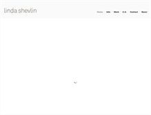 Tablet Screenshot of lindashevlin.com